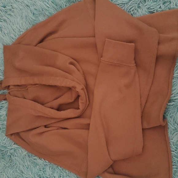 LOWEST PRICE! Calvin Klein Jeans Crop Top Olive Hoodie/Hooded Sweatshirt Size XL - Picture 4 of 9